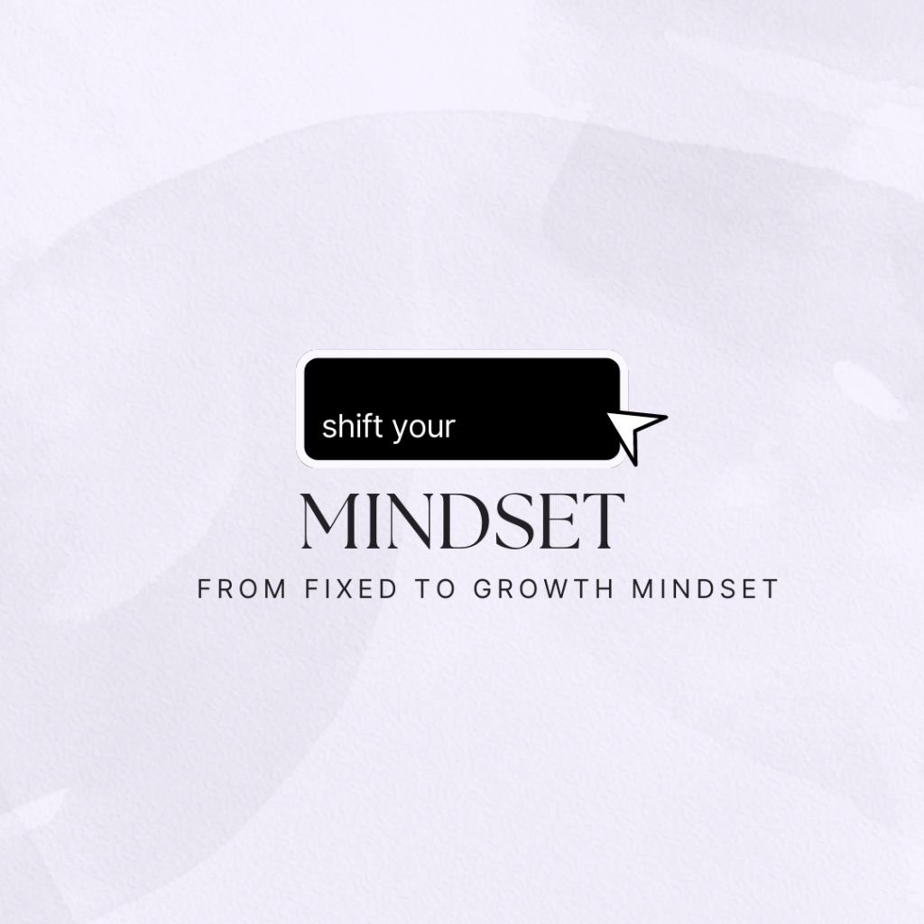 Fixed to growth mindset 