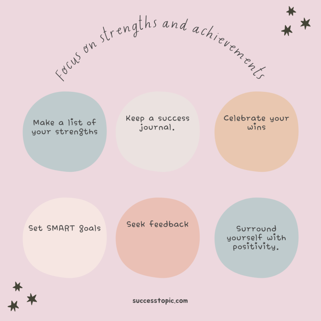Focus on strengths and achievements